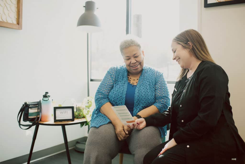 Insurance Coordinator discussion with patient