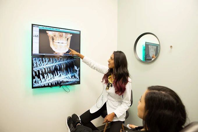 Patient receiving care after an overdue dental checkup