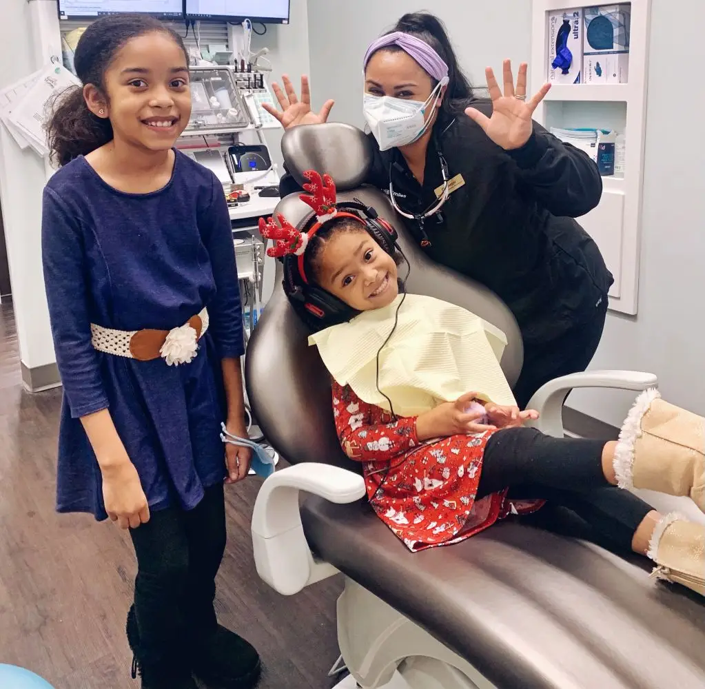 Child getting an orthodontic evaluation by a Mint Hill dentist